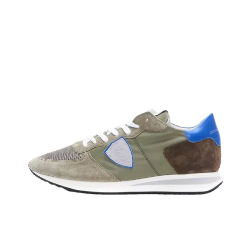 PHILIPPE MODEL Trp Low Топ Спортивная Повседневная Обувь Серый Зеленый