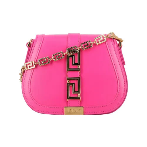 FANSIZHE Greca Goddess Коровья кожа Сумка через плечо Сумка на плечо Женская Ярко-розовая