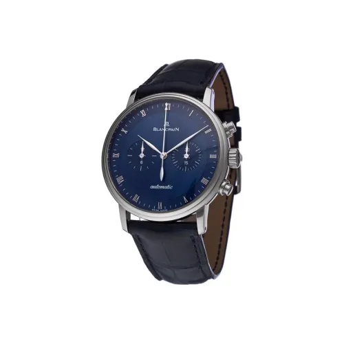 BLANCPAIN VILLERET Автоматический Механический Часы Мужские 40 мм Синий Циферблат