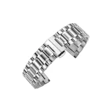 Плоский интерфейс, стальной браслет с тремя звеньями - серебряный