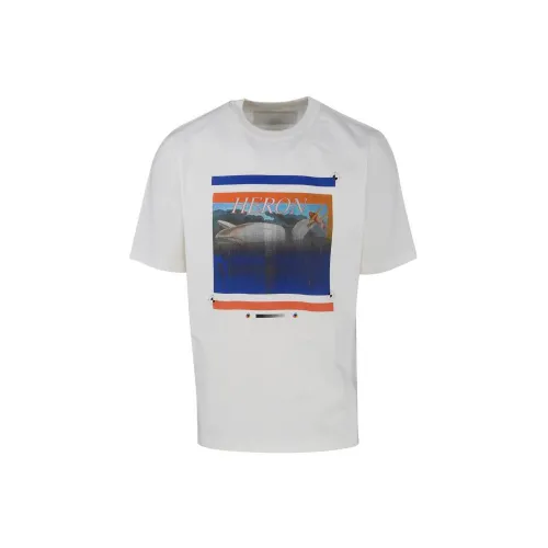 HERON PRESTON Белая Мужская T-Рубашка