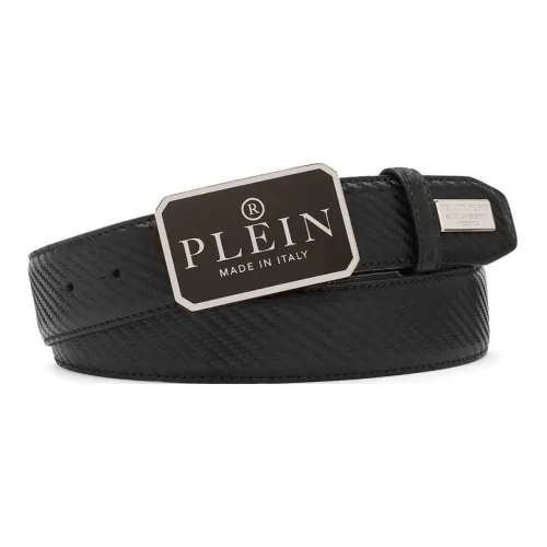 PHILIPP PLEIN Коровья кожа Ремни Черный Унисекс