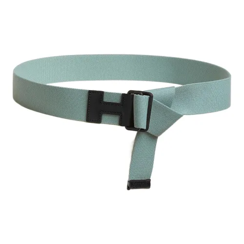 HERMES Минималистский стиль мода Универсальный двойной кольцо застежка кожаные ремни Мужской