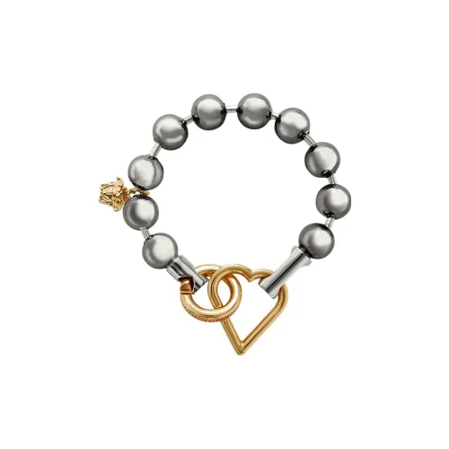 VERSACE Металлические браслеты, серебряные, женские