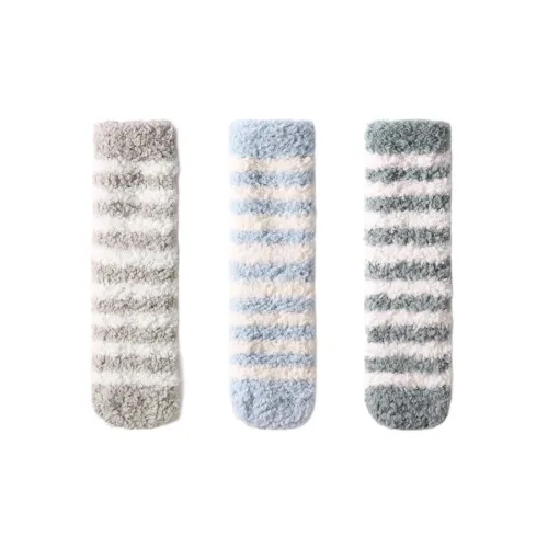 Primeet 3 шт Коралловый флис F Набор Женские MID Носки до икры