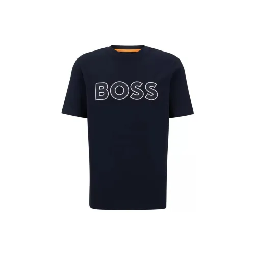 Hugo Boss Azure Синий Мужская T-Рубашка