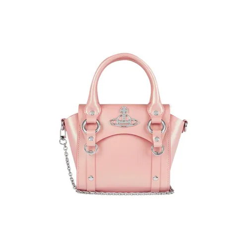 Vivienne Westwood BETTY Коровья кожа Сумка через плечо Сумка Мини Женская Розовая