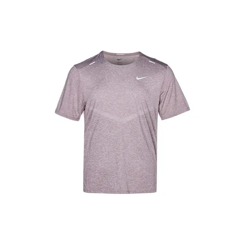 Nike Бег Т-Рубашка Мужская Фиолетовая
