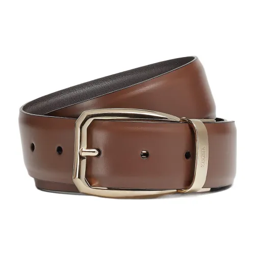 Ermenegildo Zegna Коровья кожа Ремни Коричневый Унисекс