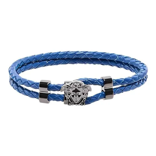 VERSACE Кожа Наручные повязки Синий Мужской