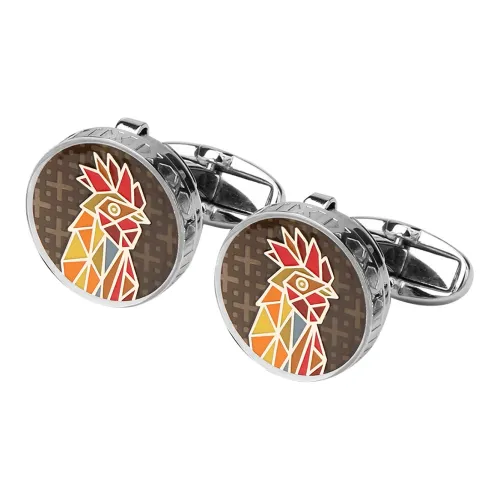 MUSTKOO Медный, Colored Эмаль Запонки MC 4148 Пара Мужские