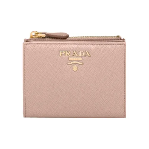 PRADA Saffiano кожа кошелек маленький женский розовый