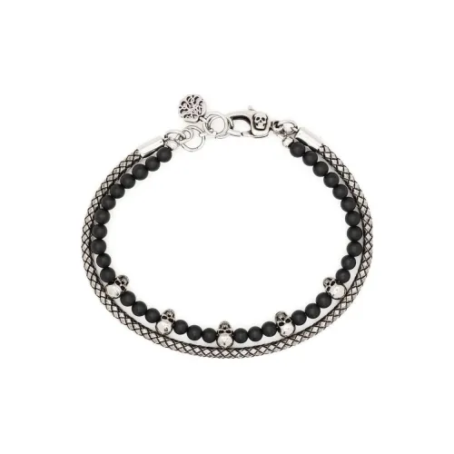 Alexander McQueen Brass Bracelets Черный Мужской