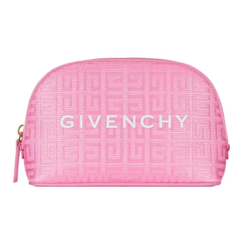 GIVENCHY Покрытый холст с кожаными вставками кошелек для монет сумка для хранения клатч женский розовый