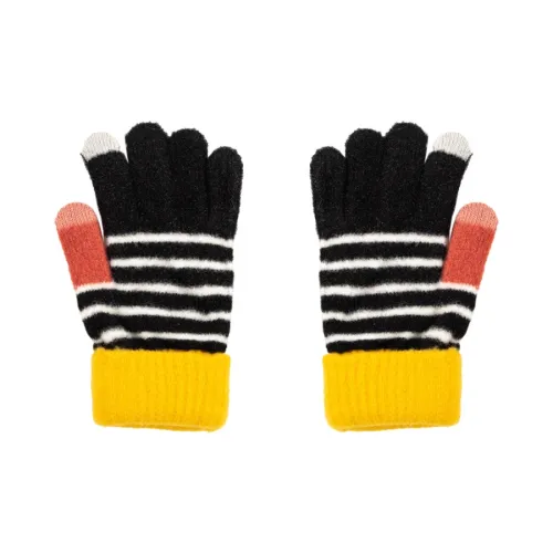 BAIJUAN Акриловые вязаные перчатки унисекс экрю