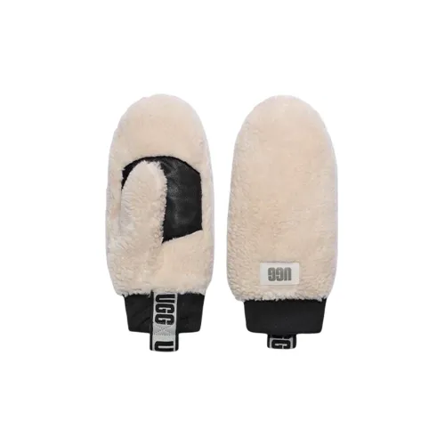 UGG Вязаные перчатки экрю женские