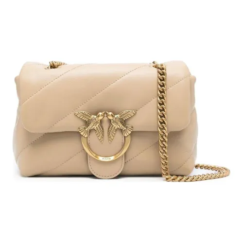 PINKO Овчина Сумка через плечо Сумка на плечо Мини Женская Светлый Бежевый