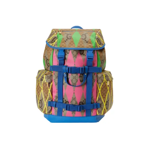 GUCCI Canvas Рюкзак Мужской Ebony Multicolor