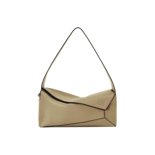 LOEWE Puzzle Hobo Телячья кожа Сумка на одно плечо Стандартная Женская Artichoke Зеленая