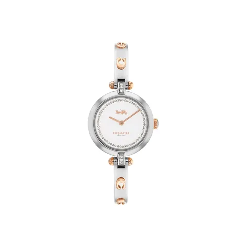 COACH Cara Women's Watch Кварцевый механизм ремешок из нержавеющей стали 26 мм серебристый циферблат модель 14504084