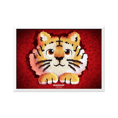 HOWstore Darren Zhou Любовь Тигр U EDITION Принт Trend Based Products 50 см