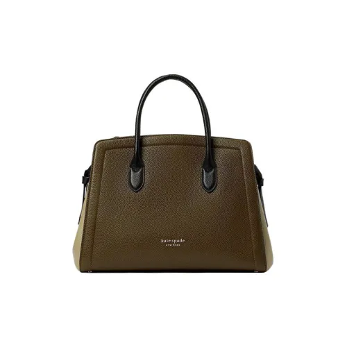 Kate Spade Knott Песочный Кожа Сумка Сумка через плечо Сумка через плечо Большая Женская Яшма и Светло-Зеленый