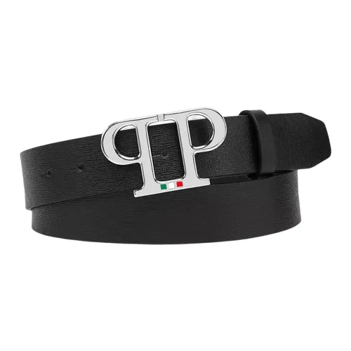 PHILIPP PLEIN Ремни из коровьей кожи, черные, мужские
