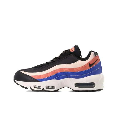 Nike Air Max 95 Low Топ Марафон Беговые кроссовки Женские Черно-розовый