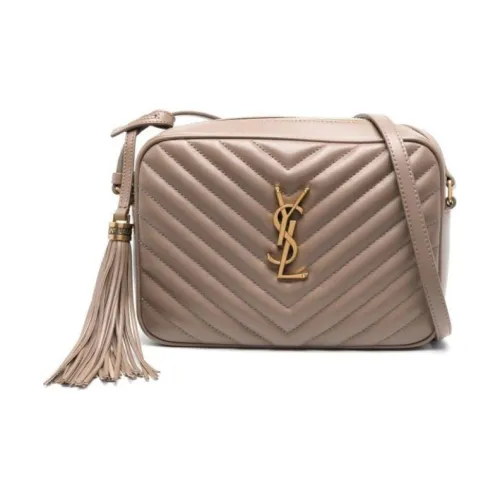 SAINT LAURENT LOU Телячья кожа Camera Сумка Сумка через плечо Сумка на плечо Женская Голубино-серый