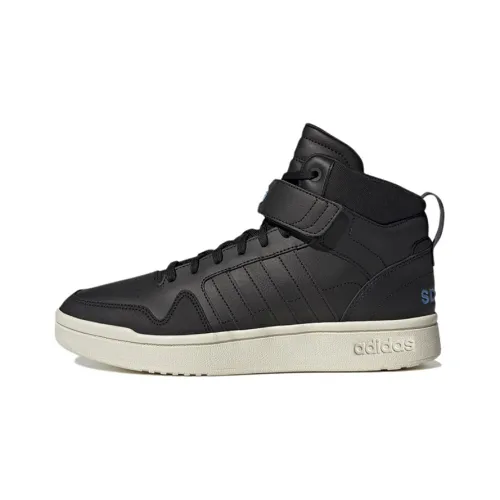 Adidas Neo Postmove MID Slip Resistant Abrasion Resistant MID Топ Скейтборд Кроссовки Черный Белый