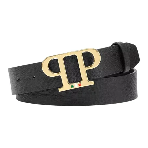 PHILIPP PLEIN Ремни из коровьей кожи, черные, мужские