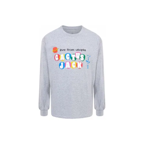 Travis Scott Серый Мужской T-Рубашки