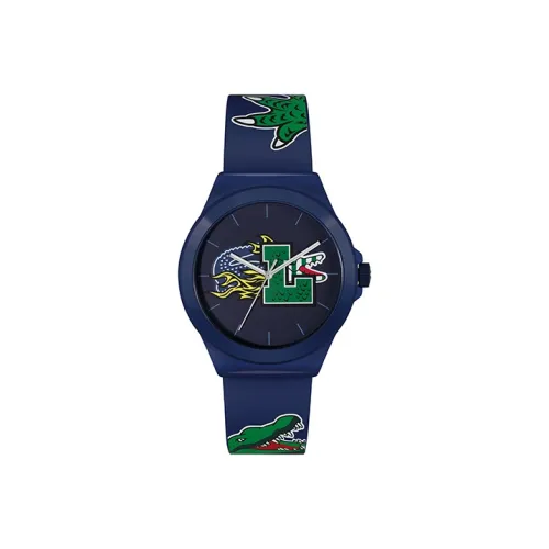 LACOSTE NEOCROC Collection Мужские часы Кварцевый механизм Силиконовый ремешок 42 мм Синий циферблат Мужские часы 2011231