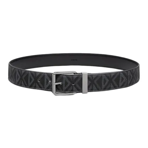 DIOR Ремни из коровьей кожи, черные, мужские