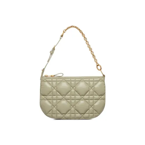 DIOR Caro Коровья кожа Одно плечо Сумка Мини Женская Зеленая