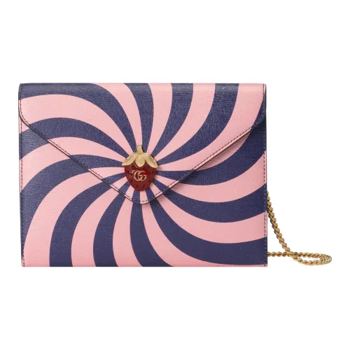 GUCCI Кожа Сумка через плечо Кошелек Мини Женский Фиолетовый Розовый