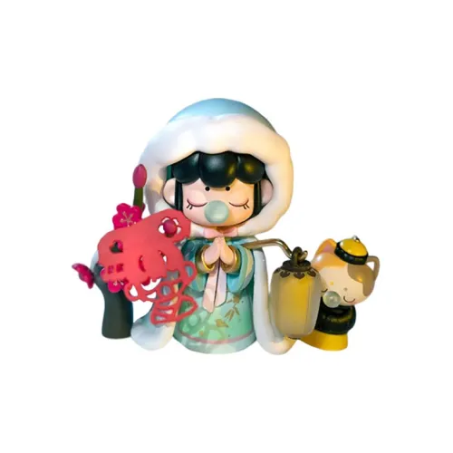 Rolife Nanci Коллаборация Императрицы Dowager Cixi LADY Qi Plum Garden Прозрачный Слепой Бокс на Карточке 100% 8,8 см