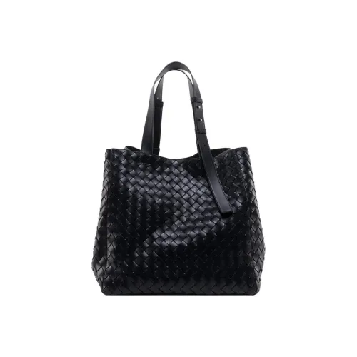 Bottega Veneta Кожа Одно Плечо Сумка Мужская Черная