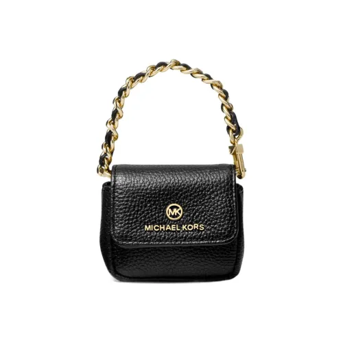 MICHAEL KORS Jet Set Charm Галечная кожа Чехол для наушников AIRPODS Унисекс Черный