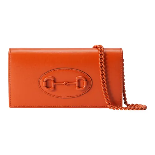 GUCCI Horsebit 1955 Кожа WOC Мини-Сумка Сумка через плечо Маленькая Женская Апельсиновая