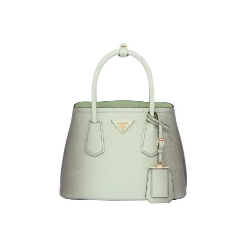 PRADA Кожа Тоут Сумка Сумка для покупок Сумка через плечо Сумка мини Женская Градиент зеленый