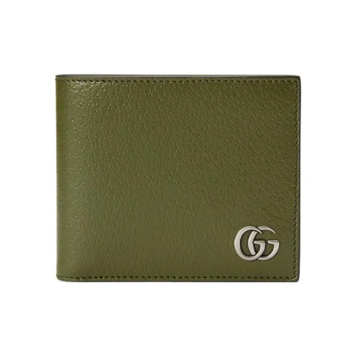 GUCCI GG Marmont Кожа Кошелек Мужской Лесной зеленый