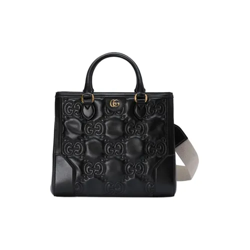 GUCCI Кожа Тоут Сумка Сумка для покупок Сумка через плечо Сумка Женская Черная