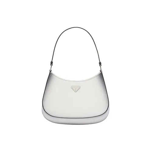 PRADA Cleo Брушированная кожа сумка через плечо женская градиент белый