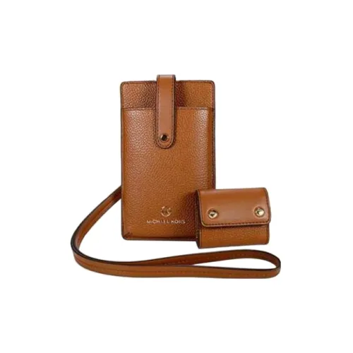 MICHAEL KORS Коровья кожа Держатель для карт кошелек Женские Коричневый