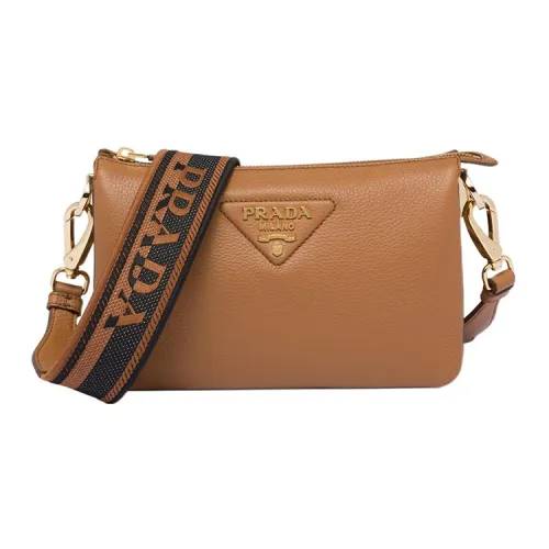 PRADA Сумка через плечо из кожи сумка на плечо женская коричневая