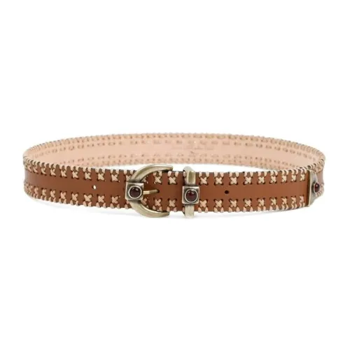 ETRO Ремни из коровьей кожи, коричневые, женские
