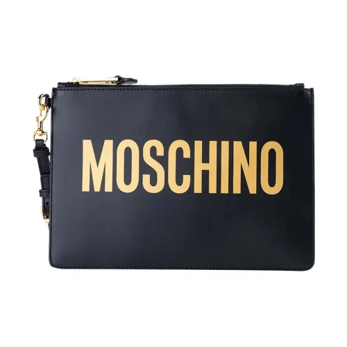 MOSCHINO Телячья кожа Клатч Женский Черный