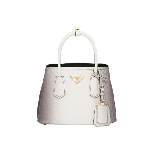 PRADA Кожа Тоут Сумка Сумка для покупок Сумка через плечо Сумка мини Женская Градиент Белый
