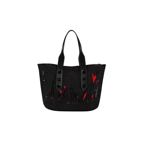 CL LUBOTING Холщовая сумка-тоут сумка для покупок сумка через плечо холщовая сумка сумка среднего размера женская черная